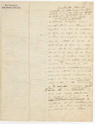 Recherches sur une Methode de determiner la Longitude d'un lieu par la difference entre la declinaison de la Lune et celle d'une étoile par A. de Humboldt
