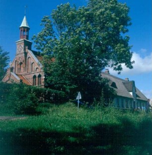 Nordstrand. St.-Vinzenz-Kirche Nordstrand-Odenbüll