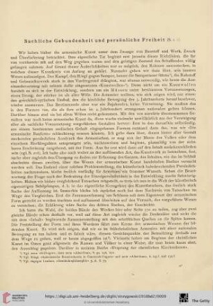 Sachliche Gebundenheit und persönliche Freiheit
