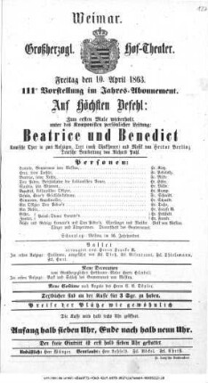 Beatrice und Benedict