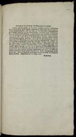 Erweiterte Verordnung, die Memorialia betreffend : Zweybrücken den 11. Martii 1766.
