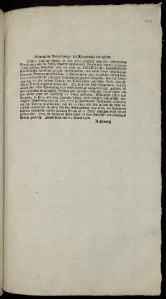 Erweiterte Verordnung, die Memorialia betreffend : Zweybrücken den 11. Martii 1766.