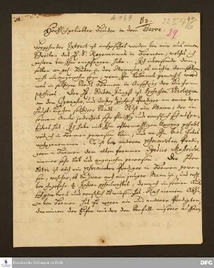 Brief von Nikolaus Schröder an August Hermann Francke.