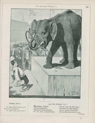 "Der gelehrige Elephant, oder: Der improvisirte Zwicker"