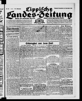 Lippische Landes-Zeitung : ältestes und weitverbreitetes Blatt des Landes und der angrenzenden Bezirke