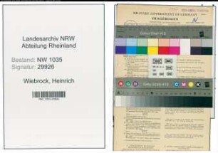 Entnazifizierung Heinrich Wiebrock , geb. 20.09.1891 (Kaufmaennischer Angestellter)