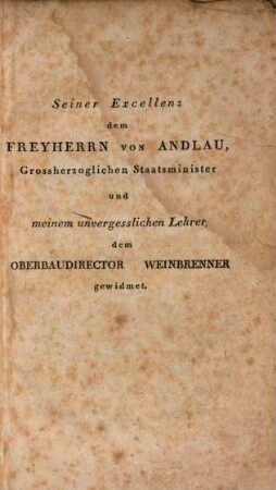 Über den Vorzug der altgriechischen und römischen Baukunst vor der gothischen : eine Antrittsrede