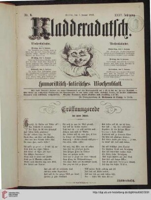 35: Kladderadatsch: Humoristisch-satirisches Wochenblatt