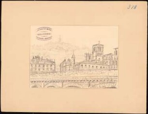 Lyon: Stadt-Teilansicht mit Kathedrale