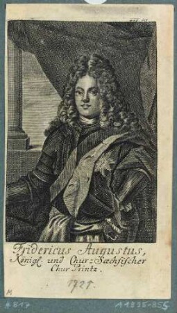 Bildnis Friedrich August, Prinz, sächsischer Kurfürst