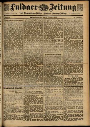 Ausgabe vom Donnerstag, den 14. September 1899.