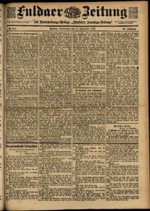 Ausgabe vom Donnerstag, den 14. September 1899.