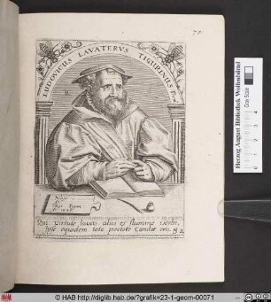 [Ludovicus Lavaterus Tigurinus].