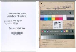 Entnazifizierung Matthias Becker , geb. 29.04.1891 (Bauunternehmer)