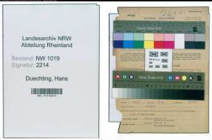 Entnazifizierung Hans Duechting , geb. 17.06.1902 (Arbeiter)