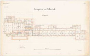 und Gefängnis, Halberstadt Landgericht: Grundriss Keller 1:100