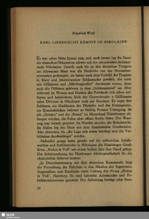 Karl Liebknecht Kämpft In Nikolajew