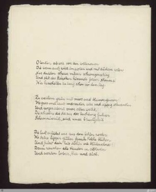 O lenken ab wir von den wellenauen (Strand) : [SW II: H2(Hymnen)]; [SW II, S. 21/105-106]