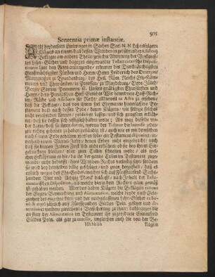 Sententia primae instantiae