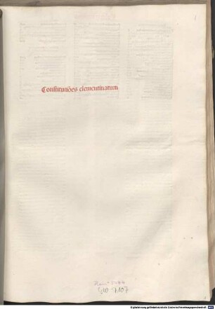 Constitutiones : mit der Glosse von Johannes Andreae