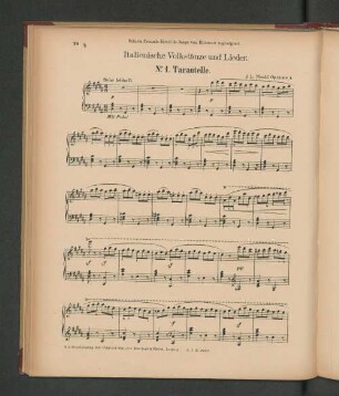 Italienische Volkstänze und Lieder.