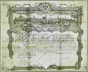 Geleitbrief des Hafners Nicolaus Labal (Lawall ? - Lawaldt ?), 1795 aus Kirchheimbolanden