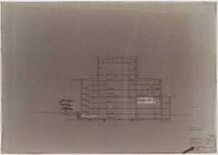 Kammerspiele (später: Schauspielhaus), Bochum: Querschnitt Schauspielhaus 1:100