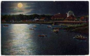 Luna-Park, Leipzig-Wahren am Auensee : Mondscheinstimmung