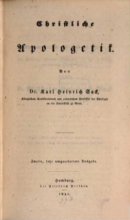 Christliche Apologetik