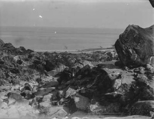 Siedlung am Meer : Blick über eine Siedlung am Meer