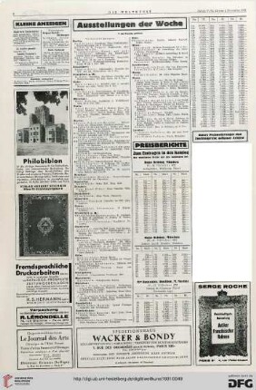 Nr. 44 (1. Nov. 1931), S. 6: Preisberichte
