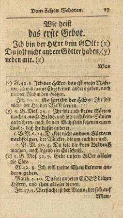 [Das erste Haupt-Stück]. Vom Zehen Geboten