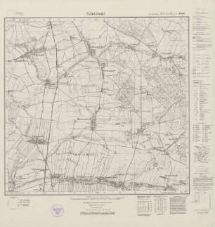 4975 (alte Nr.: 2899) Schönwald, Meßtischblatt (4 cm - Karte)