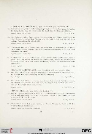 Aquarelle, Handzeichnungen und Ölstudien (Nr. 86-449)