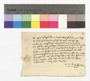 Jodocus Wind an Magdalena von Suntheim, Klosterfrau zu Söflingen