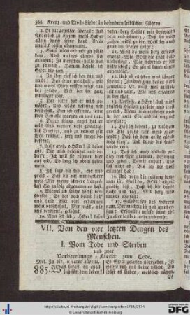 VII. Von den vier letzten Dingen des Menschen.