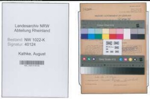 Entnazifizierung August Kathke , geb. 02.07.1892 (Arzt)