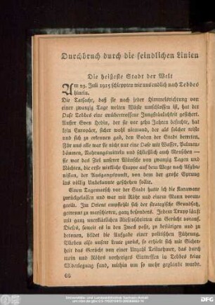 Durchbruch durch die feindlichen Linien