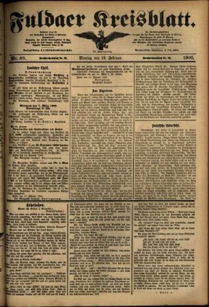 Ausgabe vom Montag, den 19. Februar 1906.
