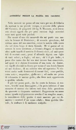 5: Antichità presso la piazza del Carmine