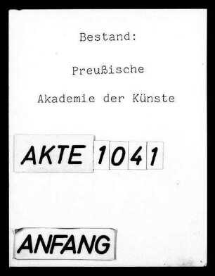 Orchesterkonzert mit Kompositionen der Studierenden der Meisterschulen für musikalische Komposition Paul Graener, Gerhard v. Keussler, Max Trapp