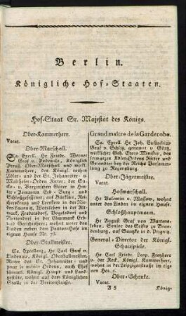 Königliche Hof-Staaten