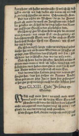 Das CLXIII. [i. e. CLXI.] Lied ... - Das CLXX. Lied ...
