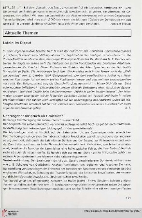 37: Latein im Disput