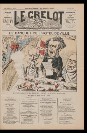 Le banquet de L'Hotel-de-Ville