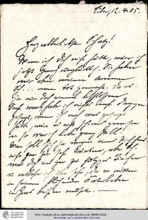 Brief vom 12.04.1905