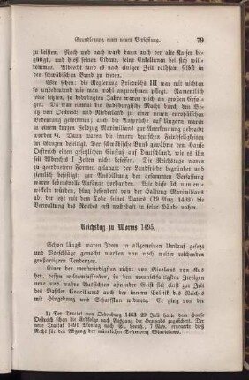 Reichstag zu Worms 1495.