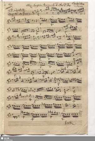 806. Quintetto: Allez chagrins tourments / Paisiello, G.
