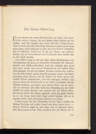 Der kleine Däumling