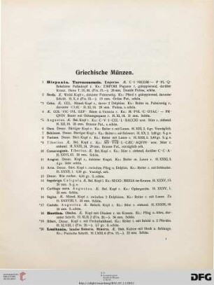 Griechische Münzen (Nr. 1-24)
